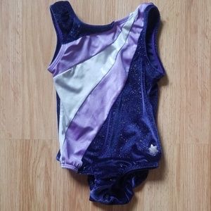 Purple girls snowflake leotard
